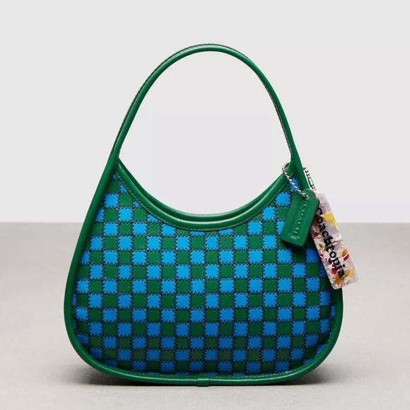 Coach Handbags - COACH Coachtopia Ergo Shoulder Bag in Mini Checkerboard Upcrafted Leather CK112
